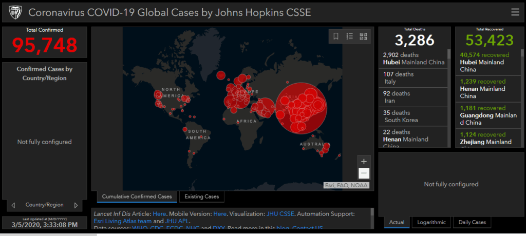 coronavirus global tracker - Seniors Today