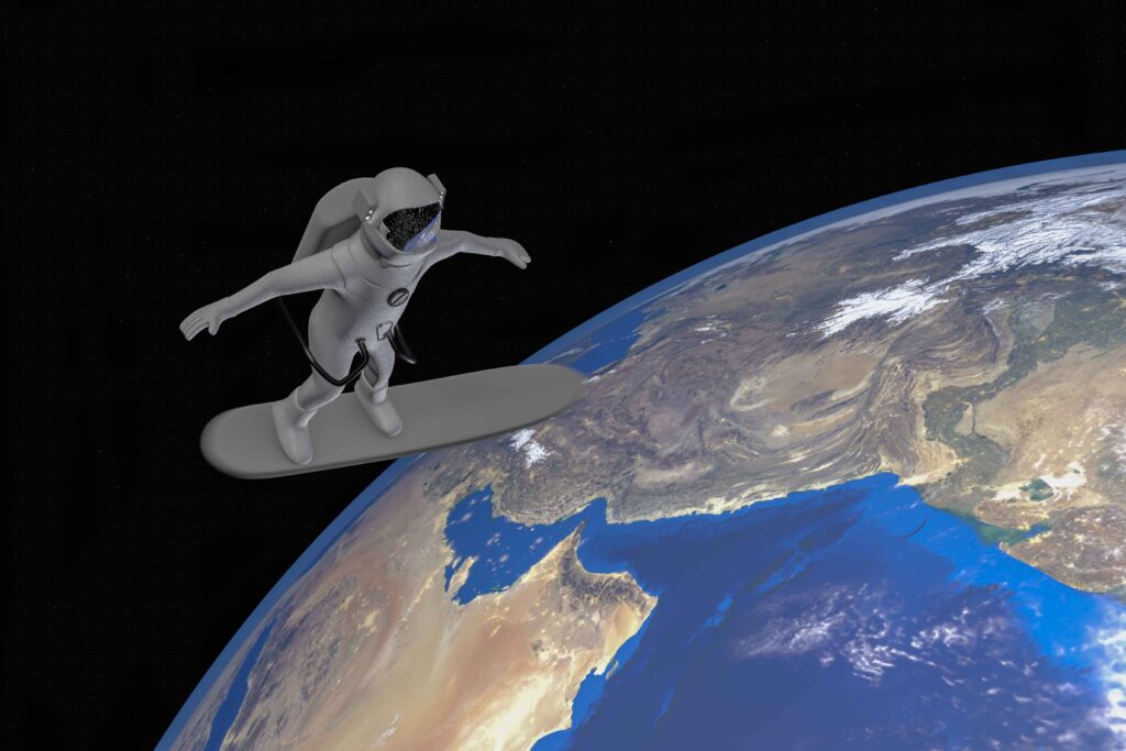 The final frontier, backpacks and surfboards in space