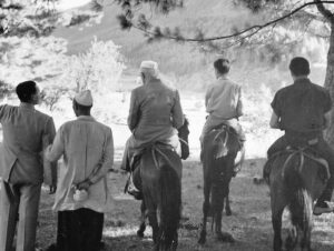 At Sonamarg with Rajiv Gandhi and Sanjay Gandhi