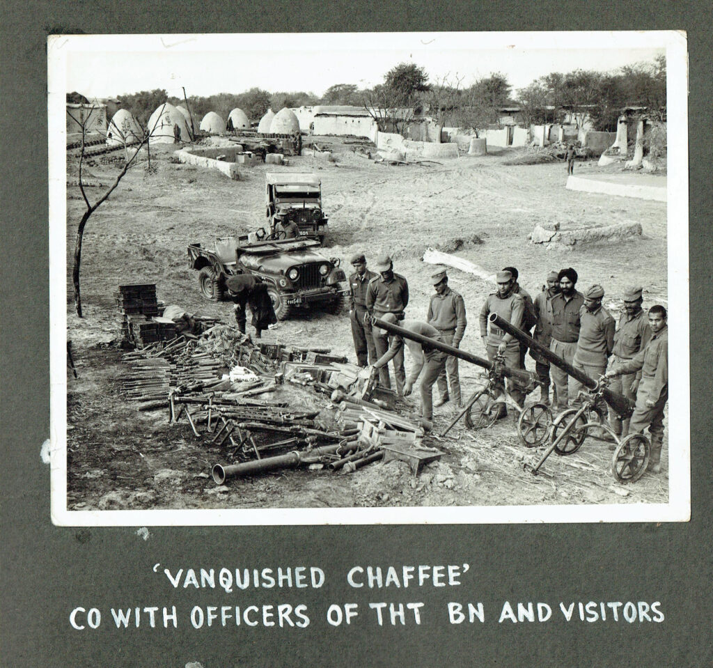 Captured Pakistani weapons during the Battle of Garibpur