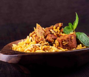 Mutton biryani without the mighty potato is just not done