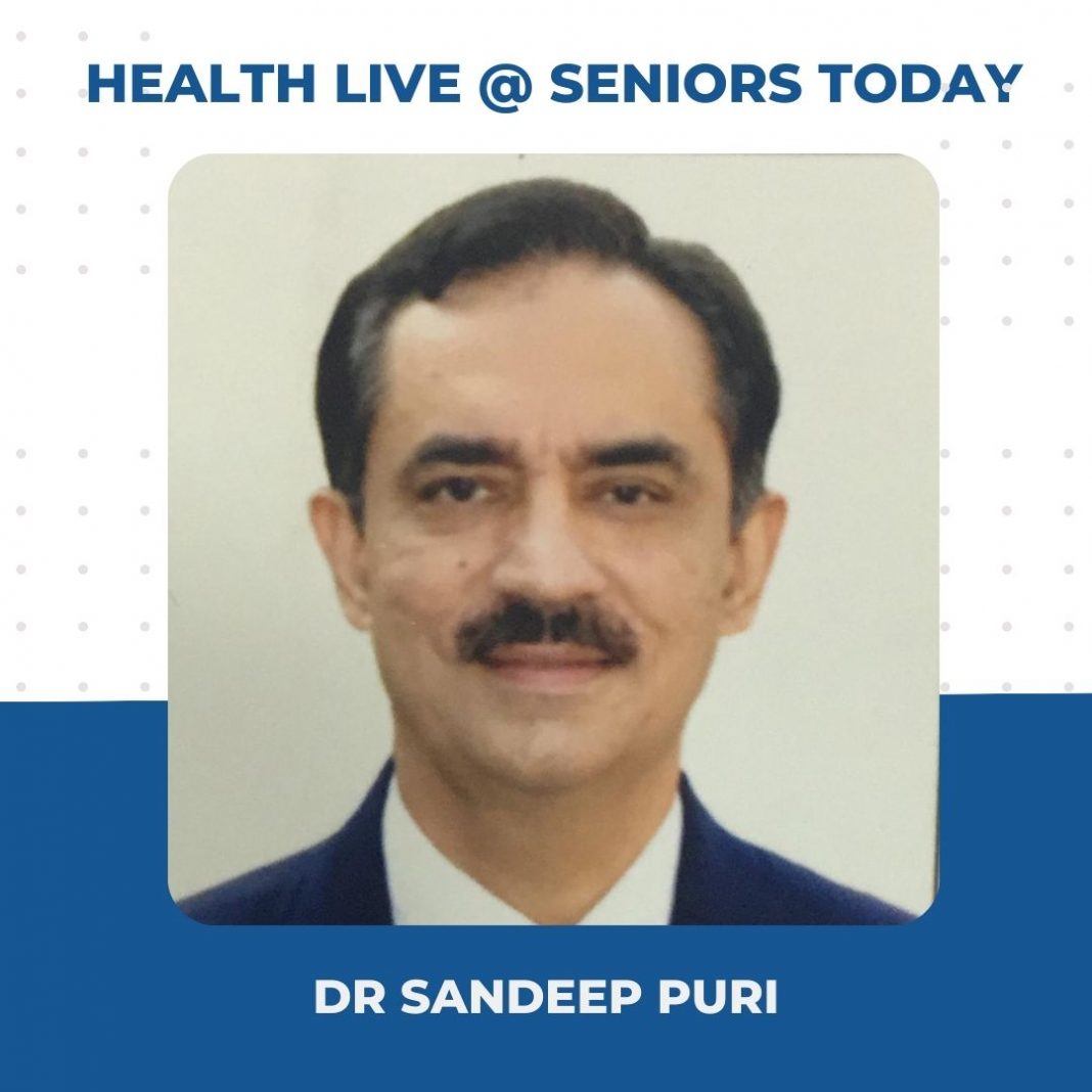 Health Live @ Seniors Today with Dr Sandeep Puri Dr Sandeep Puri - Health Webinar Takeaways Seniors Today