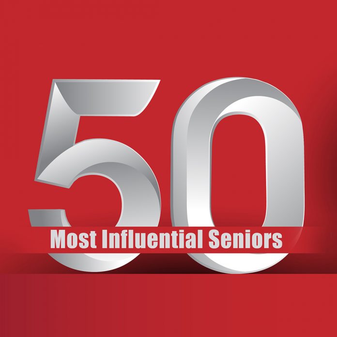 50 Most Influential Seniors - Cover Story Seniors Today Jan 2022 Edition