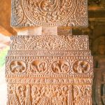 Intricately carved pillar and sealing - 1